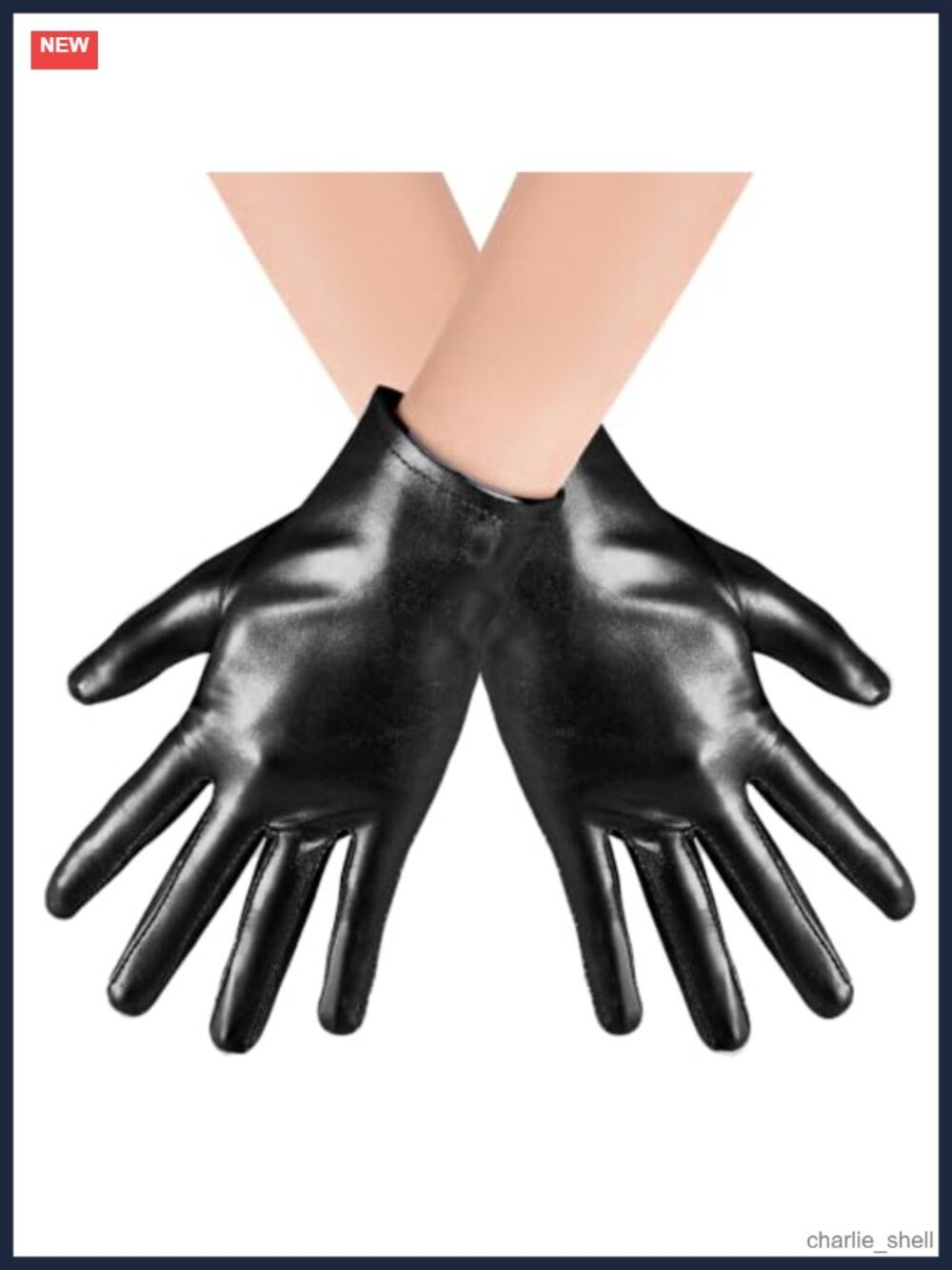 Metallic Spandex Gloves Adult Cosplay Halloween Party Costume Accessories